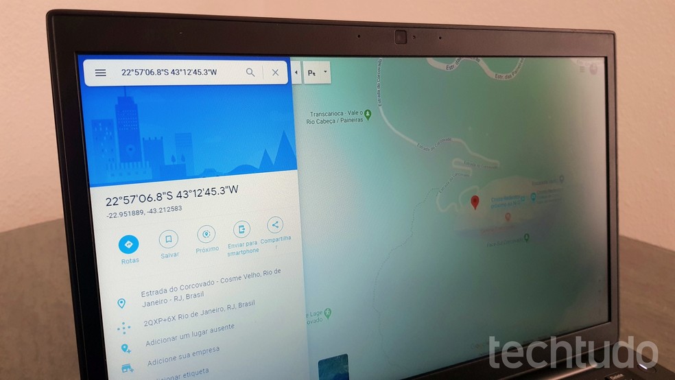 Veja como usar coordenadas no Google Maps pelo PC — Foto: Paulo Alves/TechTudo