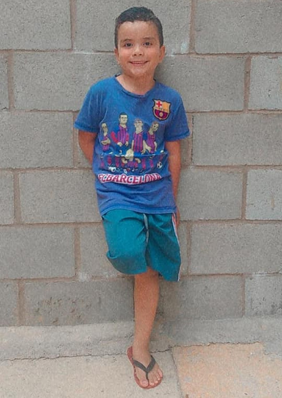 Gabriel da Silva, de 7 anos, desapareceu com família no DF — Foto: Facebook/Reprodução