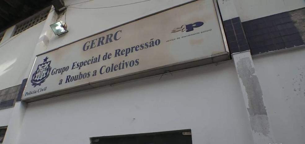 Grupo Especial de Repressão a Roubos em Coletivos (Gerrc) — Foto: Reprodução/TV Bahia