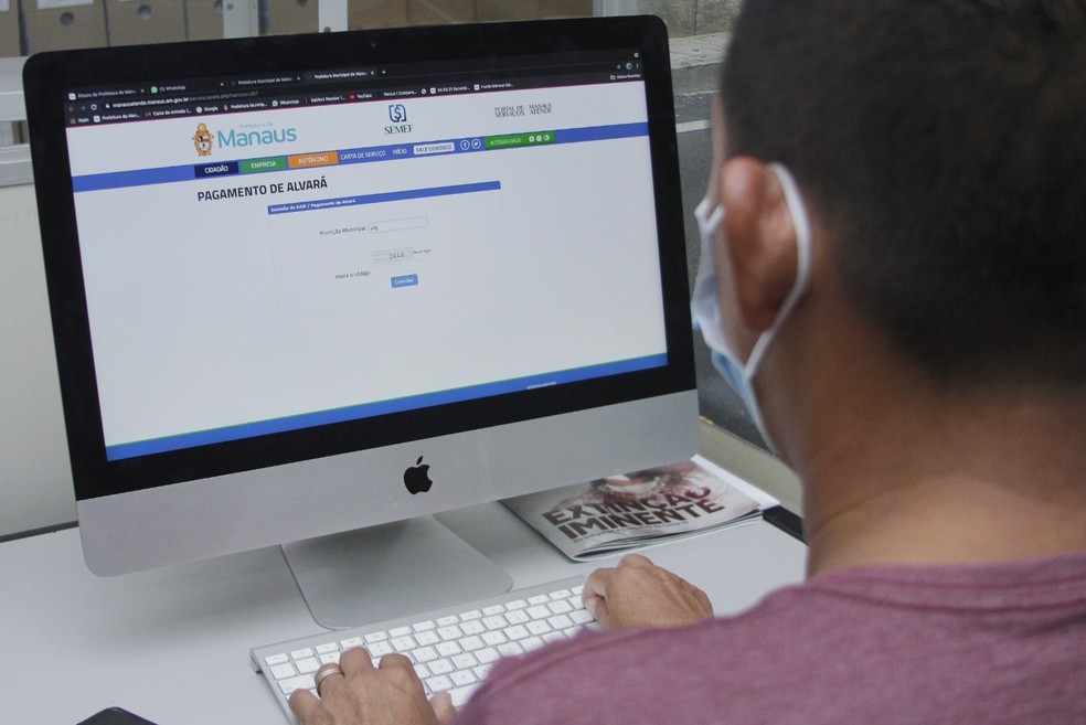 Prazo para pagamento do Alvará 2023  — Foto: Marcely Gomes / Arquivo Semcom