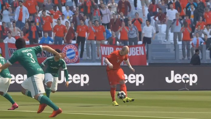 Robben, driblando e chutando cruzado, é uma arma fatal (Foto: Reprodução/YouTube)