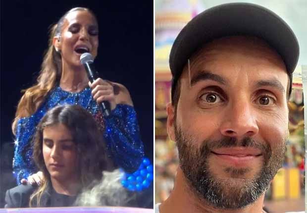 Daniel Cady reage à apresentação de Ivete Sangalo com o filho, Marcelo, no Rock in Rio (Foto: Reprodução/Instagram)