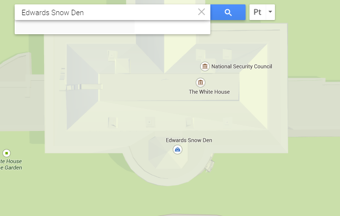 Localiza??o falsa de Edward Snowden foi adicionada no Google Maps (Foto: Reprodu??o/Google)