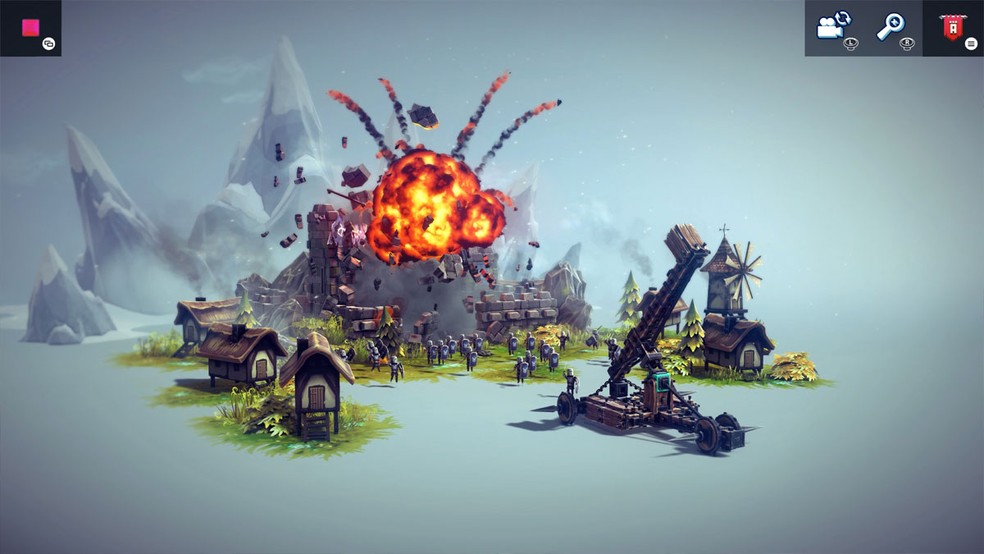 Besiege marca seu retorno ao Xbox Game Pass com divertidos desafios de física que exigem a criação de máquinas criativas — Foto: Reprodução/Microsoft Store