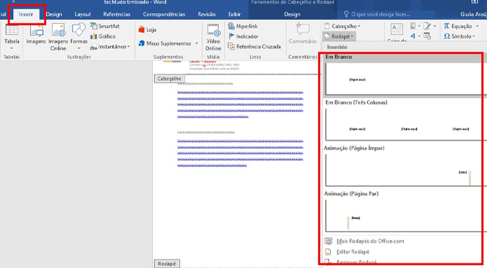 Como fazer papel timbrado no Word Produtividade TechTudo