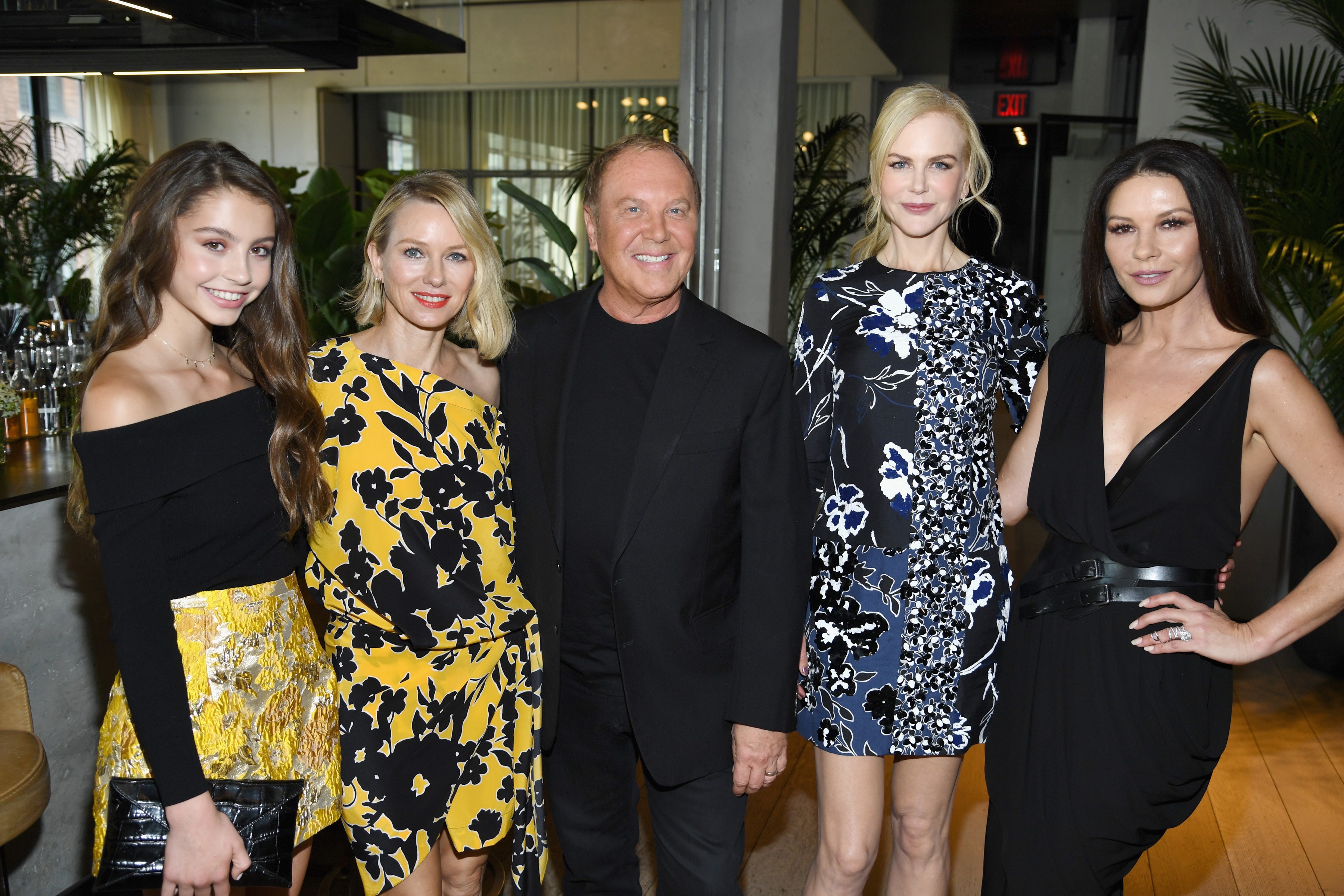Carys Zeta Douglas, Naomi Watts, Michael Kors, Nicole Kidman e Catherine Zeta-Jones (Foto: Getty)