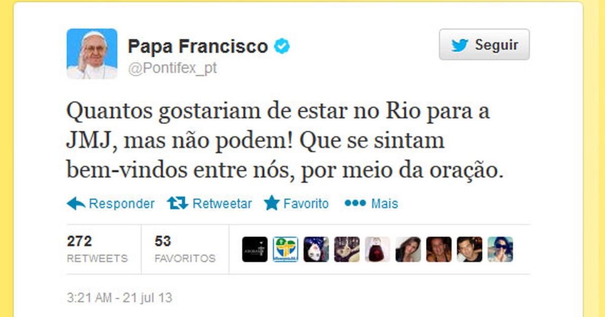 Papa Francisco (@Pontifex_pt) / X