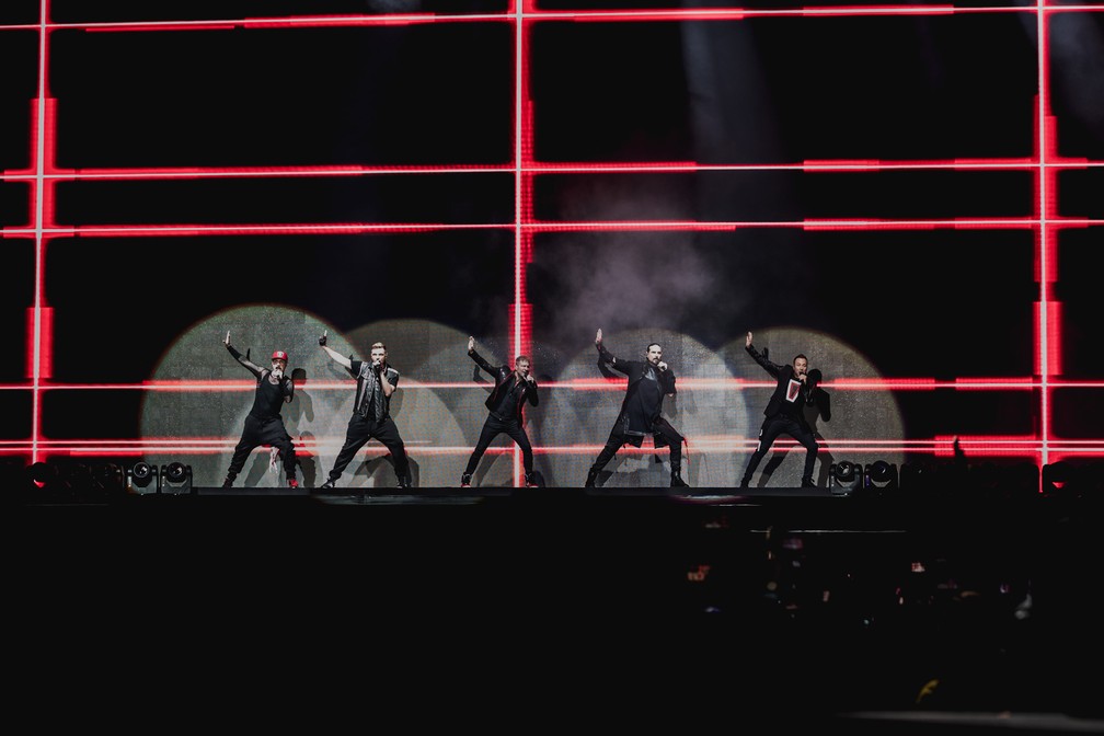 Backstreet Boys cantam em SP  Foto: Iris Alves/Divulgao