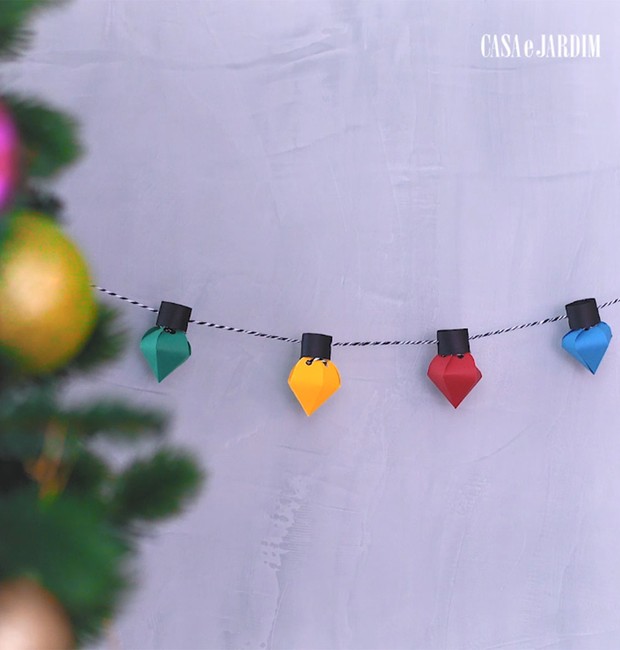 DIY de Natal: crie um fio de luzinhas de papel que lembra um pisca-pisca -  Casa e Jardim | Vídeos