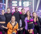 Joaquim Liopes e sua equipe no 'Zig zag arena' | TV Globo/ João Cotta