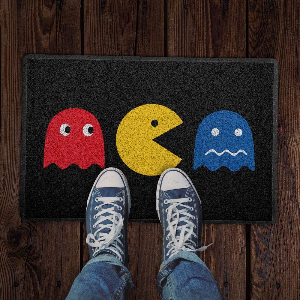 Tapete Pac-Man/Come Come, 60x40cm, Preto (Foto: Divulgação)