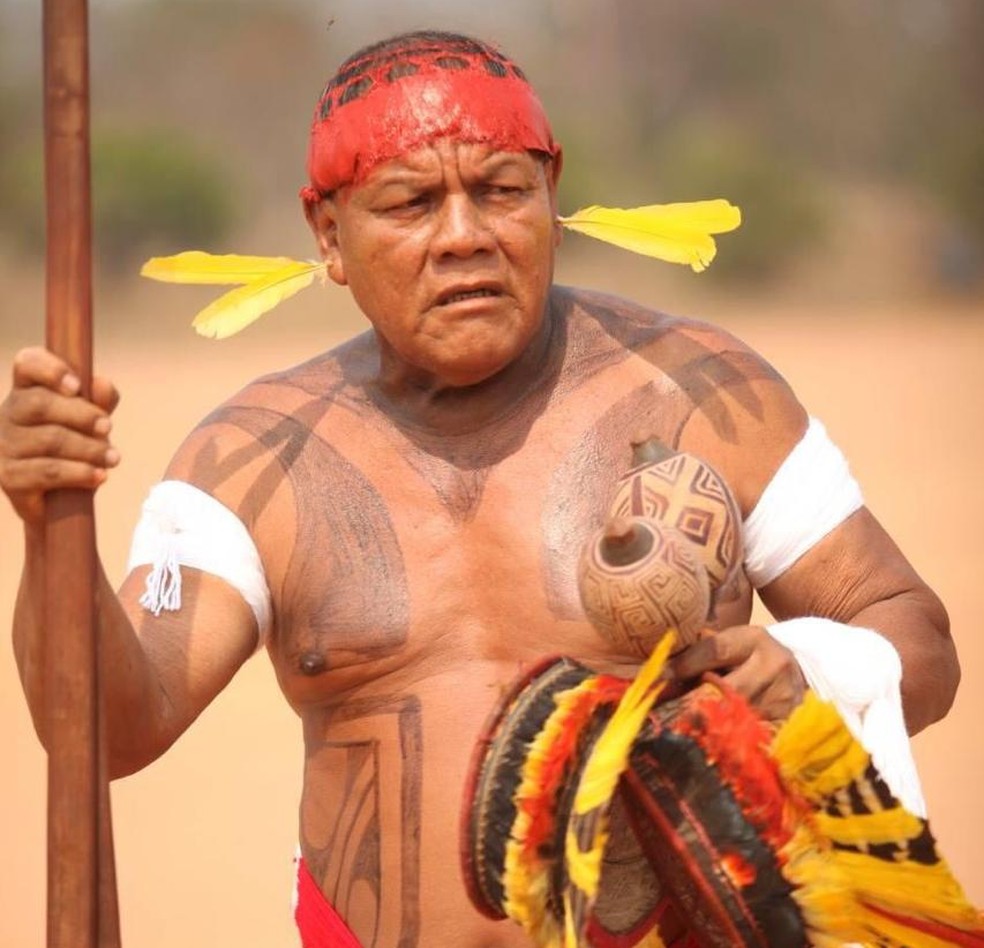 Aritana Yawalapiti é líder do Alto Xingu em MT — Foto: Antônio Carlos Banavita