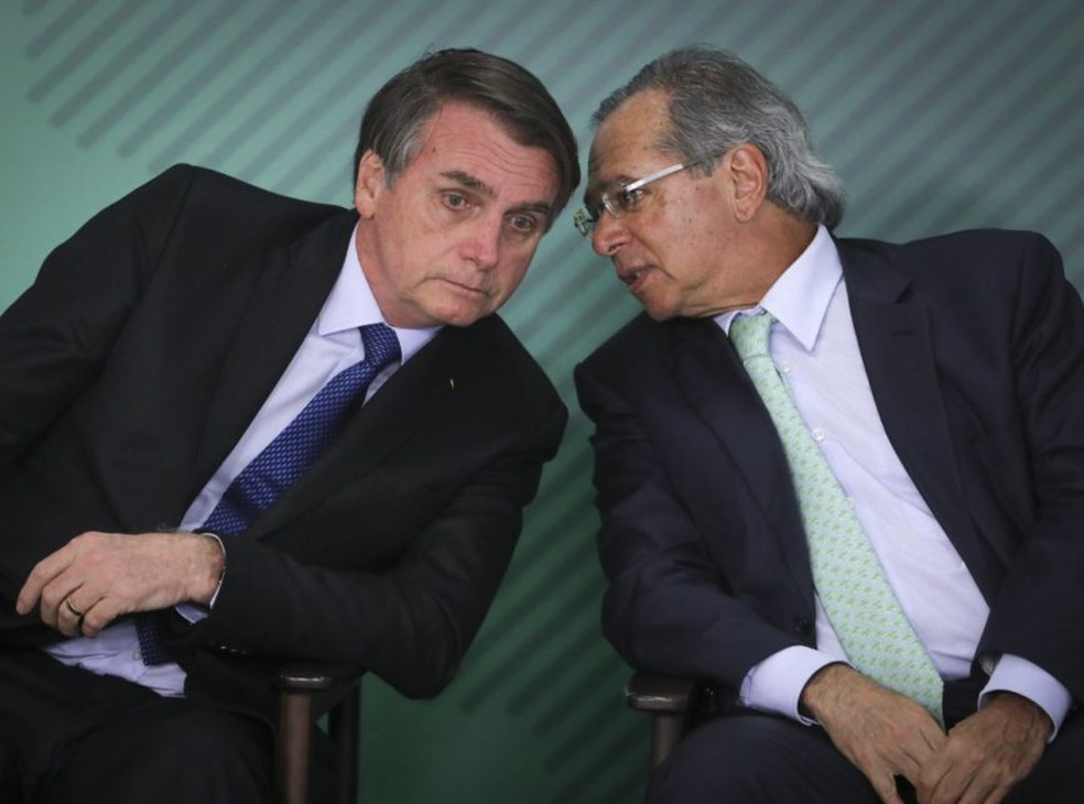 Bolsonaro e Guedes — Foto: Agencia Brasil