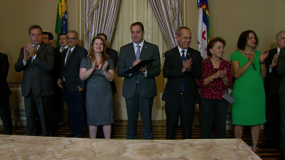 Cerimônia de premiação do Idepe aconteceu nesta quinta-feira (28), no Palácio do Campo das Princesas (Foto: Reprodução/TV Globo)
