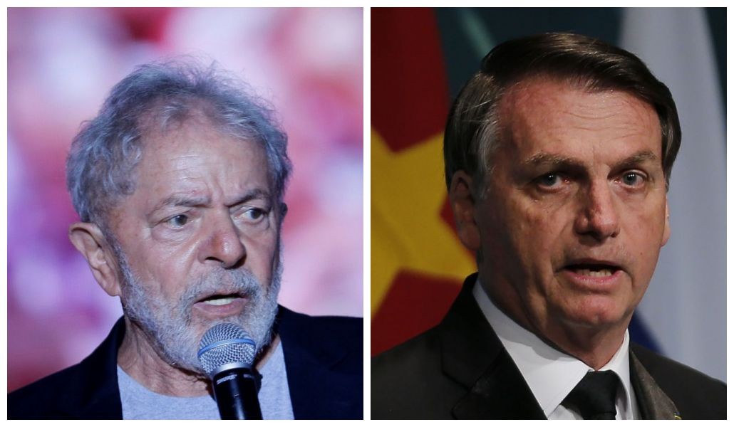 As rejeições estão relacionadas a Lula e a Bolsonaro