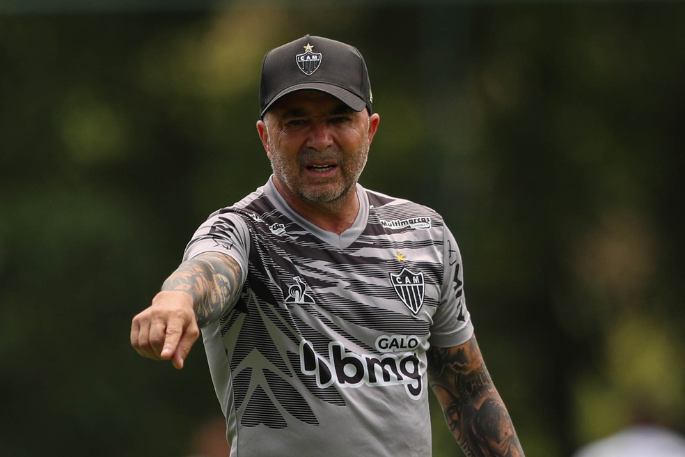 Jorge Sampaoli, do Atlético-MG — Foto: Pedro Souza / Atlético-MG