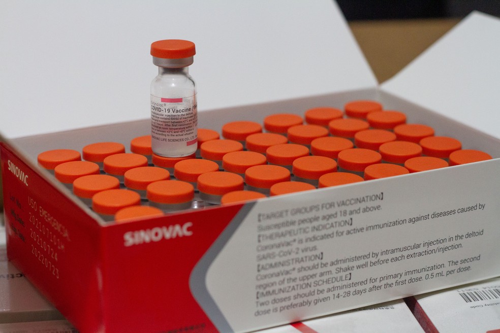 Os imunizantes da Coronavac devem ser utilizados na aplicação de primeiras e segundas doses — Foto: Miva Filho/SES-PE