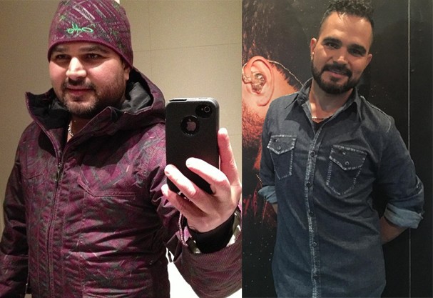 Antes e depois do Luciano Camargo (Foto: Reprodução/ Instagram) Antes e depois do Luciano Camargo (Foto: Reprodução/ Instagram)