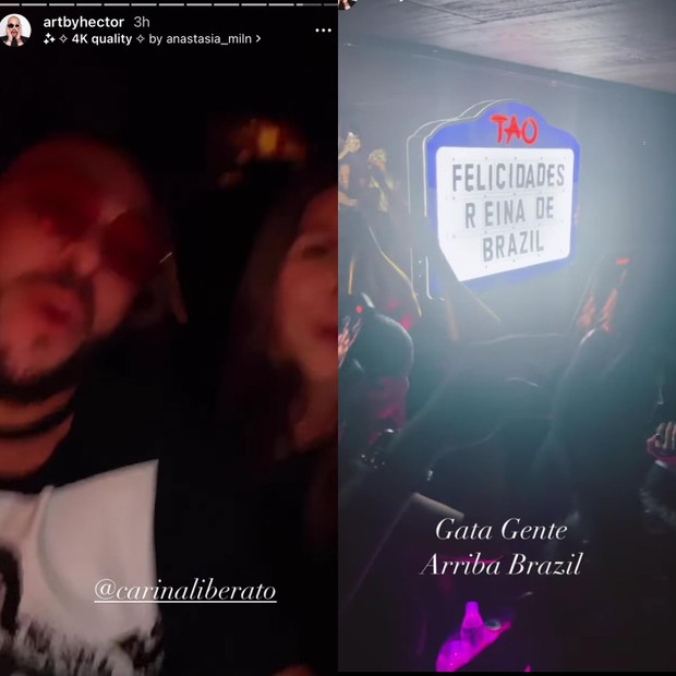 Ao lado de amigos e do namorado, Anitta comemora em balada após VMA 2022 (Foto: Reproduçã/ Instagram)