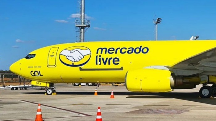 Avião de carga é parceria entre Gol e Mercado Livre (Foto: Reprodução/Redes sociais)