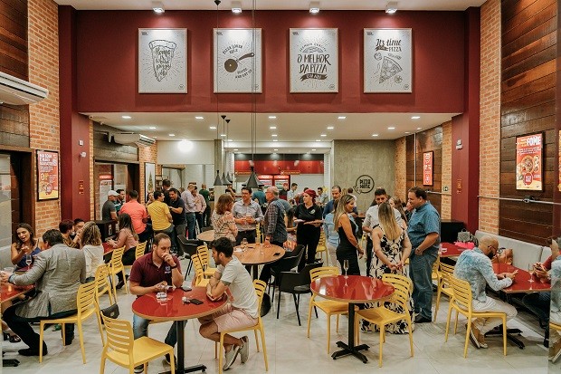 Unidade da Pizza Prime, em Sorocaba (SP) (Foto: Ronald Mennel)