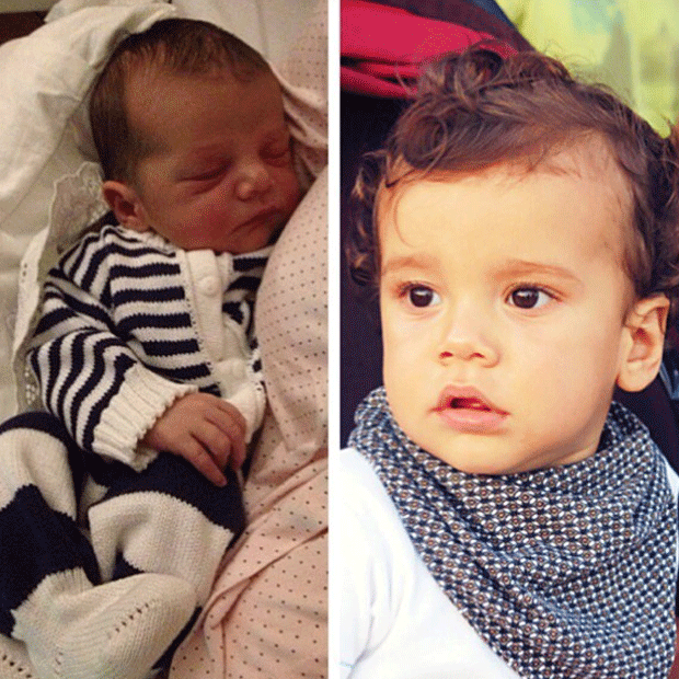 Martin Bem nas versões recém-nascido e com um aninho (Foto: Reprodução/ Instagram)