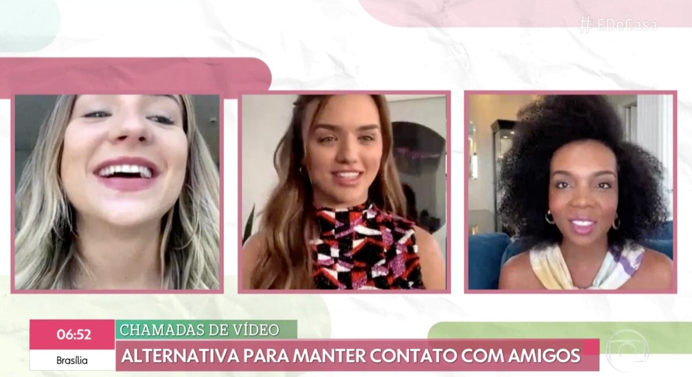 Thelma Assis Rafa Kalimann E Gabi Martins Revelam Grupo Que Mantem Depois Do Bbb20 Amigas Do Ceu E De Casa Gshow thelma assis rafa kalimann e gabi