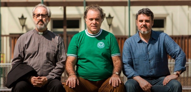 Ary França, Tony Ramos e Cássio Gabus Mendes são os protagonistas de 45 do Segundo Tempo (Foto: Divulgação/Globo Filmes)