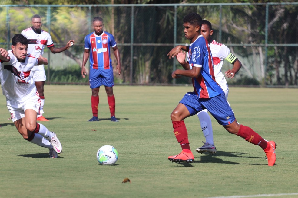 Com Gols Nos Acrescimos Bahia Vence O Flamengo Pelo Brasileiro Sub 20 Brasileirao Sub 20 Ge