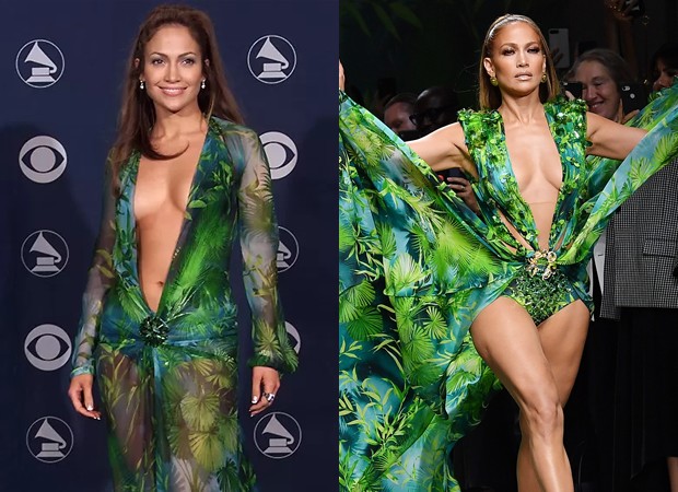 Jennifer Lopez veste releitura de vestido icônico (Foto: Getty Images)