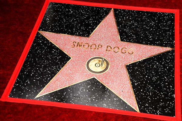 A estrela do rapper Snoop Dogg na Calçada da Fama de Hollywood (Foto: Getty Images)