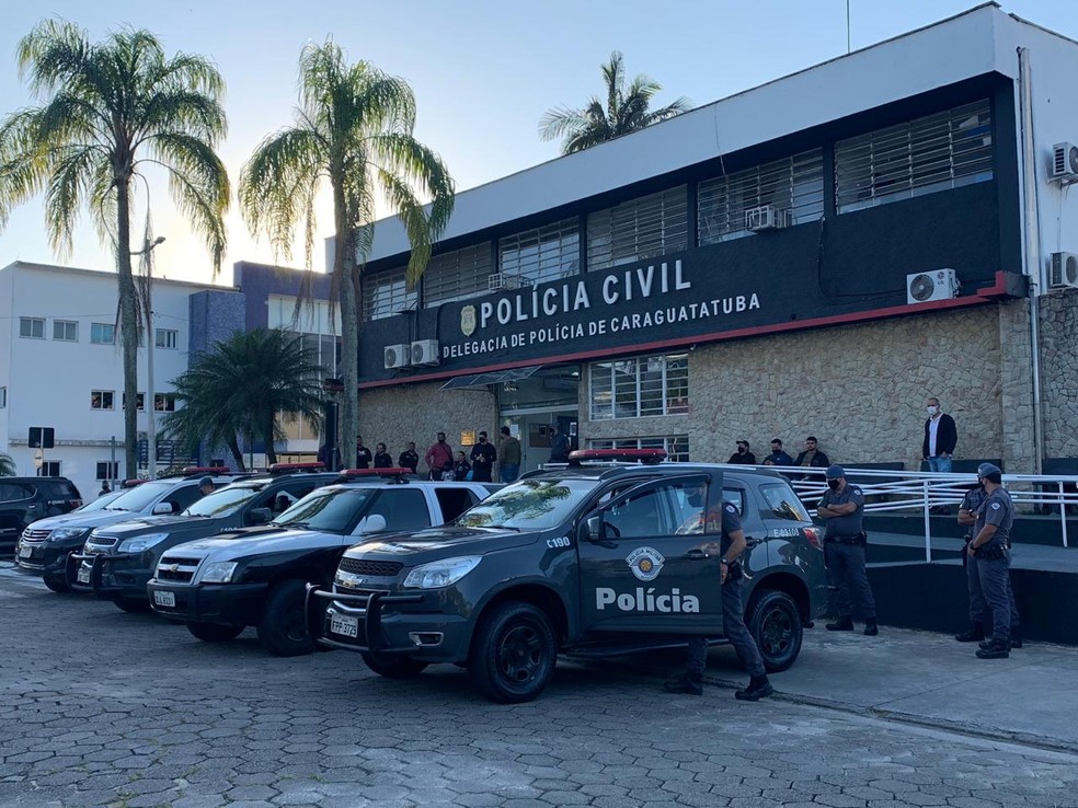 Operação em cidades do litoral norte de São Paulo — Foto: João Mota/TV Vanguarda