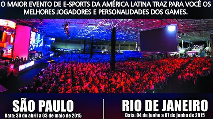XMA Mega Arena 2015 ser? realizado tanto em S?o Paulo quanto no Rio de Janeiro (Foto: Divulga??o)