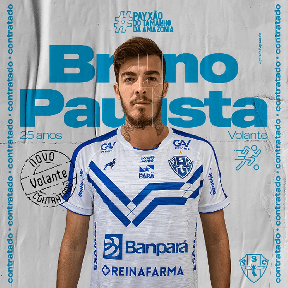 Volante ex-Vasco e elogiado por Jorge Jesus chega ao Paysandu — Foto: Agência Paysandu