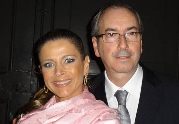 A jornalista Cláudia Cruz ao lado do marido, Eduardo Cunha  (Foto: Reprodução/Facebook)