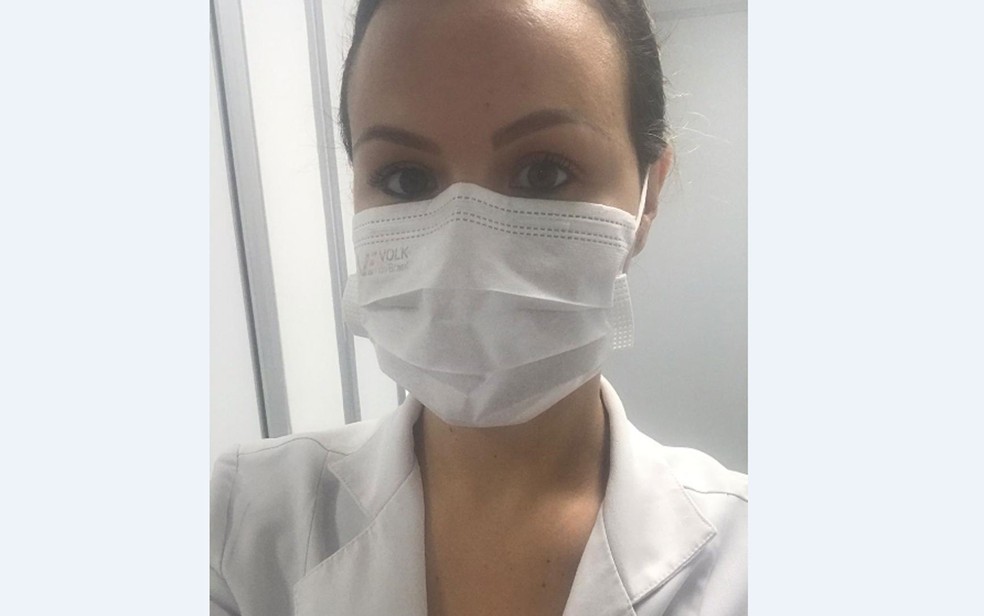 A enfermeira Olívia Palmeira explica o alto índice de infecção por profissionais de saúde — Foto: Arquivo pessoal