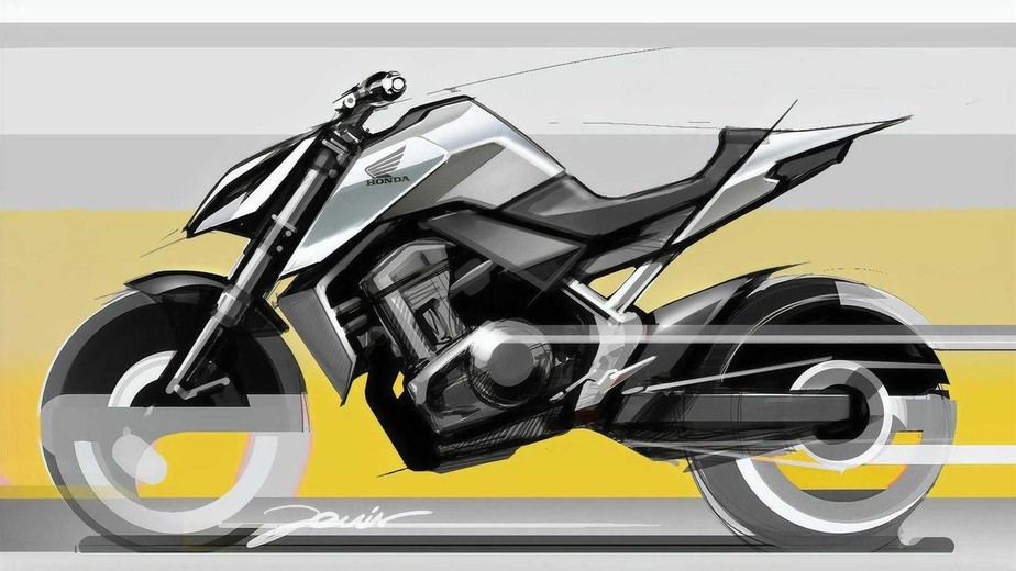 Sketch da nova Honda Hornet