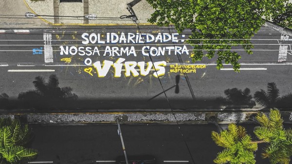 Frases De Solidariedade E Esperanca Sao Pintadas Em Ruas Do Recife Por Causa Do Novo Coronavirus Pernambuco G1