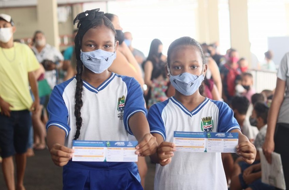Vacina crianças escolas Maceió — Foto: Pedro Farias/Ascom Semed