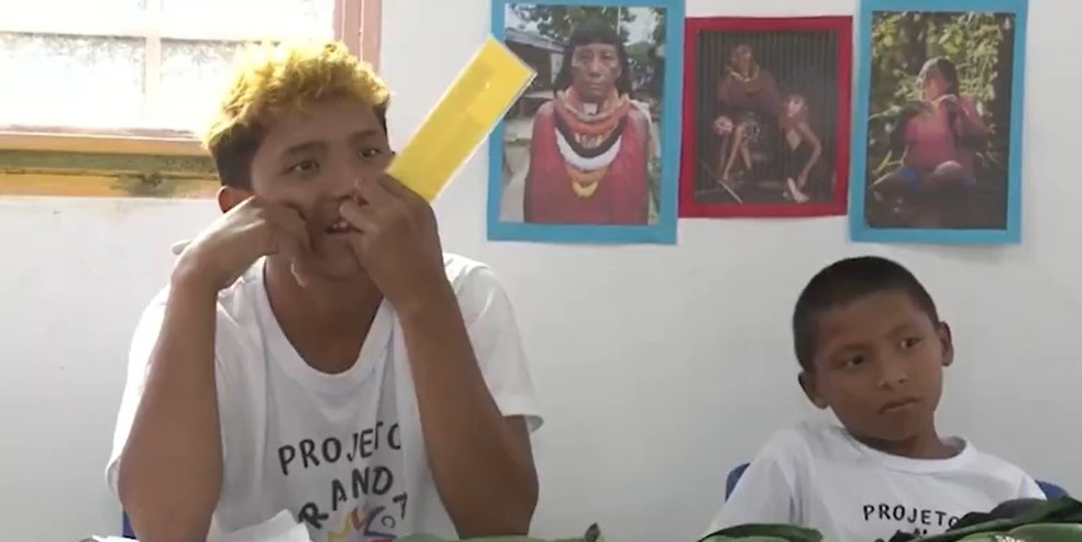 Alfabetização sem fronteiras: estudante venezuelana de 14 anos da rede municipal de Teresina sonha em ser professora  — Foto: Reprodução