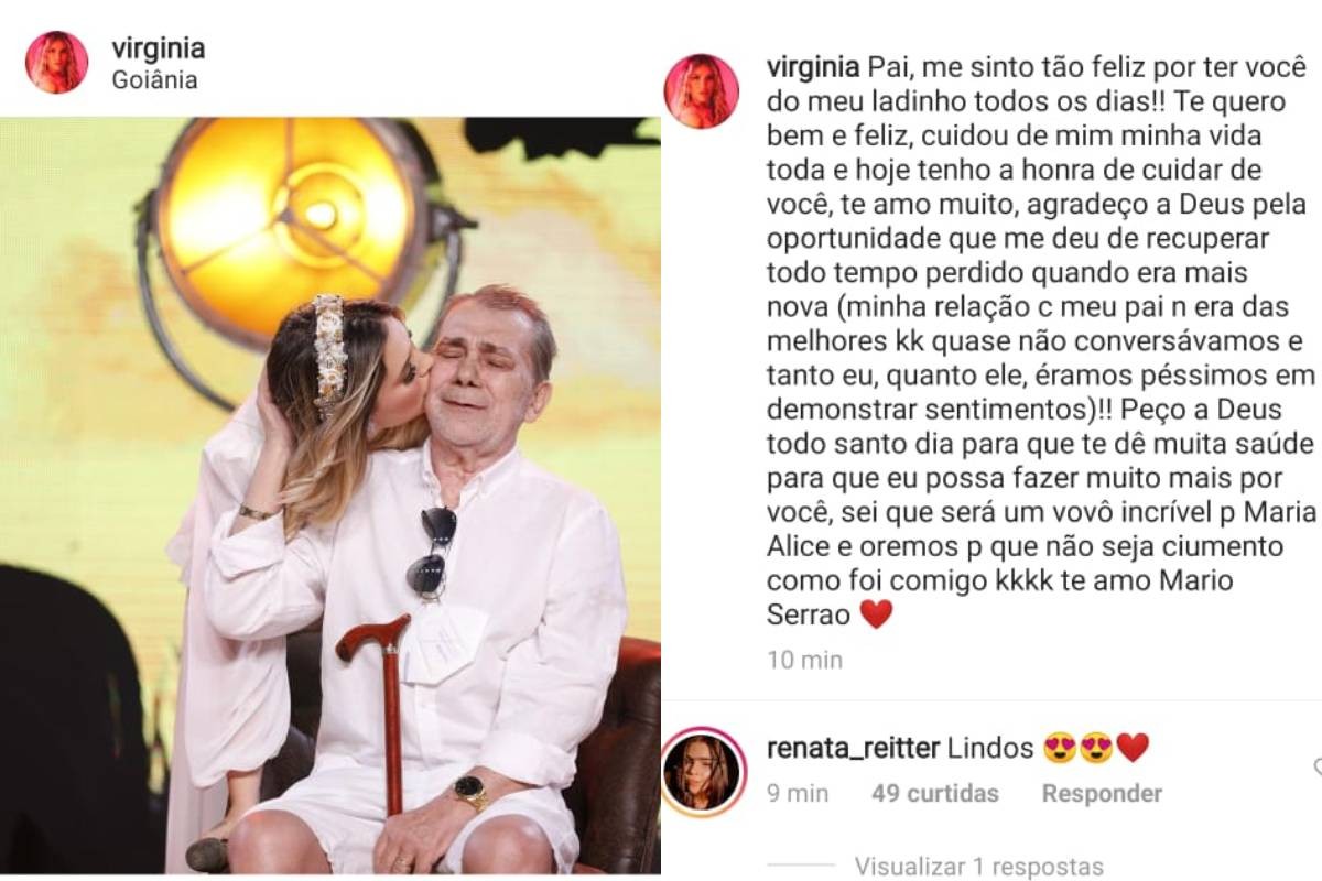 Virginia Fonseca e o pai, Mario Serrão (Foto: Reprodução/Instagram)