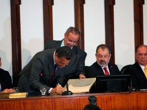 Rui Costa (PT) é empossado novo governador da Bahia (Foto: Carol Garcia/GOVBA)