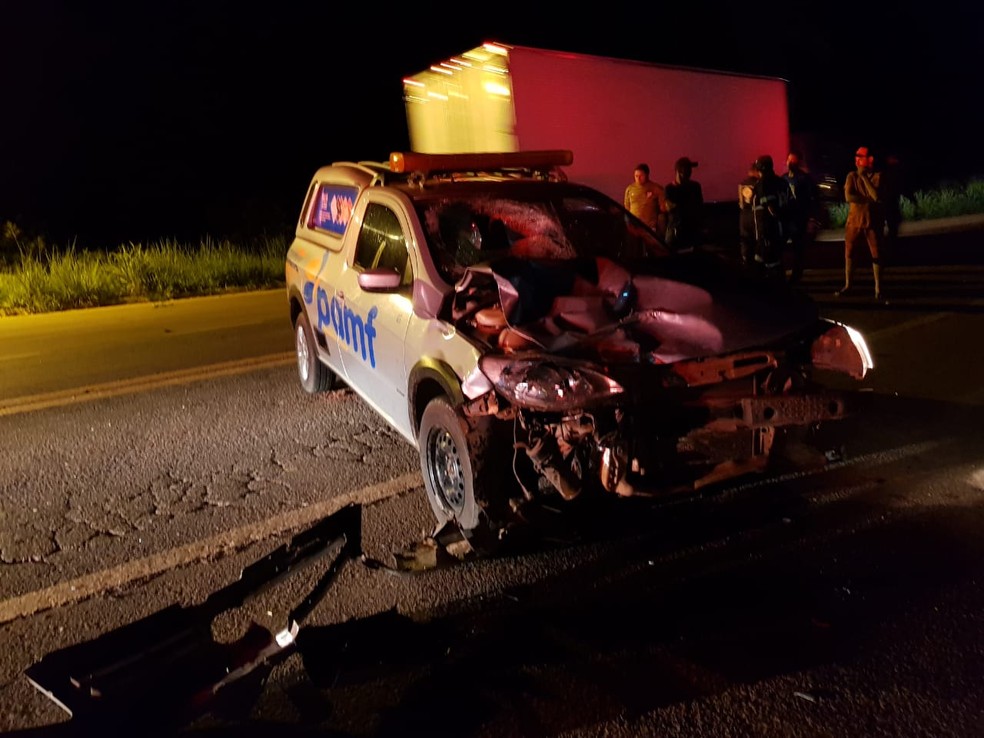 Leandro Sousa Costa morreu minutos depois de bater em um veÃ­culo na BR-010 em Carolina â Foto: DivulgaÃ§Ã£o/PolÃ­cia RodoviÃ¡ria Federal