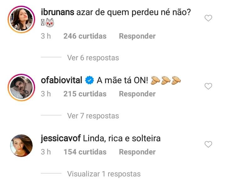 Jade Magalhães curte comentáros de fãs (Foto: Reprodução / Instagram)