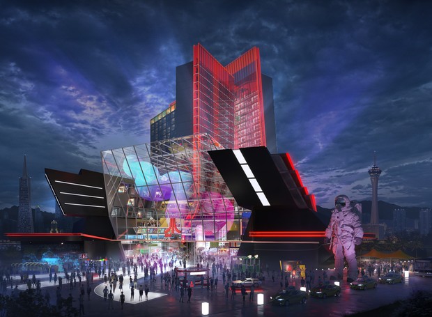 O Atari Hotel deve ser erguido em Las Vegas em alguma altura de 2022 (Foto: Divulgação)