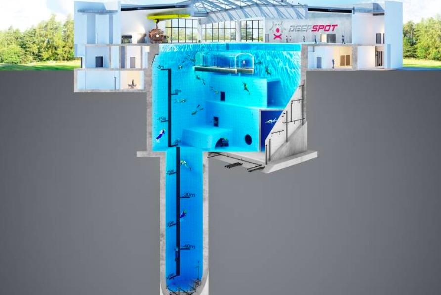O tanque precisa de 8.000 metros cúbicos de água, o volume que equivale a sete piscinas olímpicas (Foto: Reprodução)