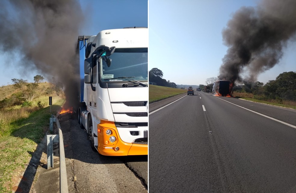 Acidente aconteceu no quilômetro 166 da Rodovia Castelo Branco (SP-280), em Porangaba (SP) — Foto: Artesp/Divulgação