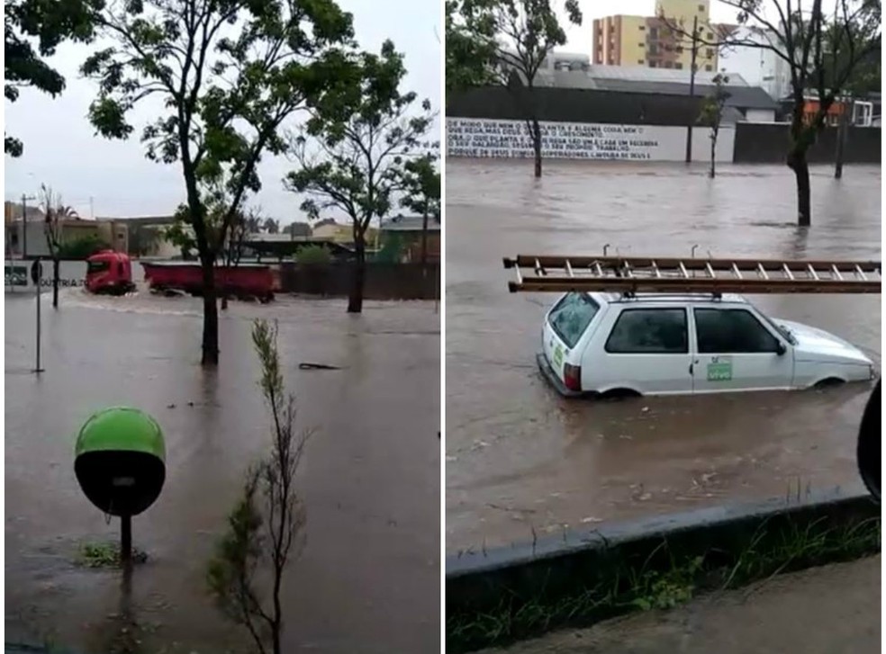 video chuva forte em araras faz rio transbordar e causa varios pontos de alagamento sao carlos e araraquara g1