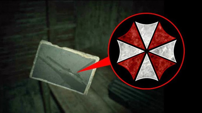 Resident Evil 7 exibe uma pequena ligação com a Umbrella, empresa vilã da série (Foto: Reprodução/DTG Reviews)
