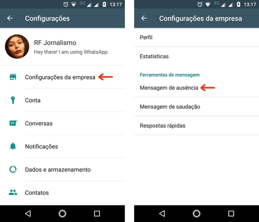 Como Personalizar Mensagens De Saudacao E De Ausencia No Whatsapp Business Redes Sociais Techtudo